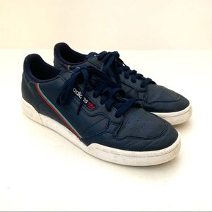 Adidas Men Blue Leather Sneakers Shoes size 9.5